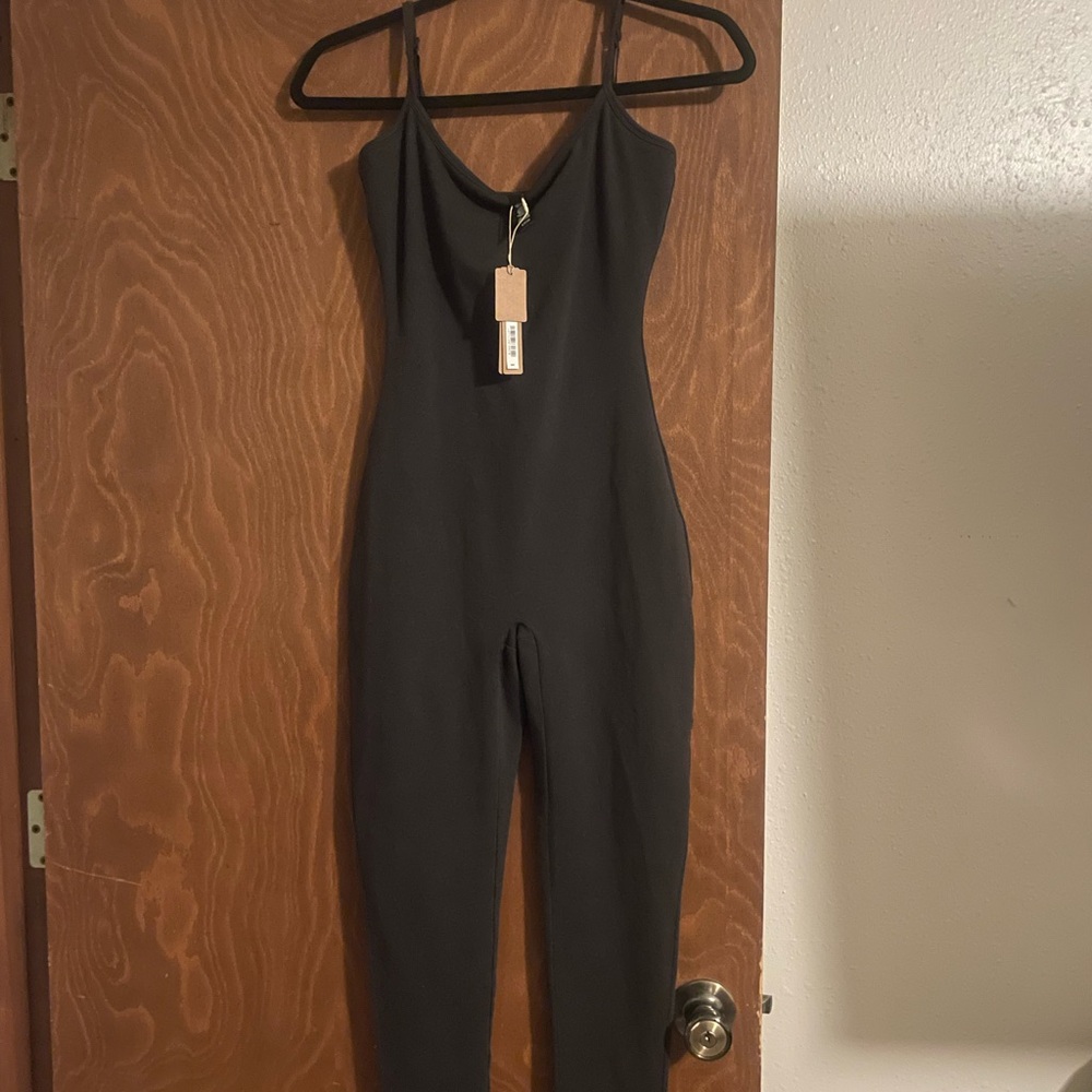 SKIMS Black Cami Catsuit